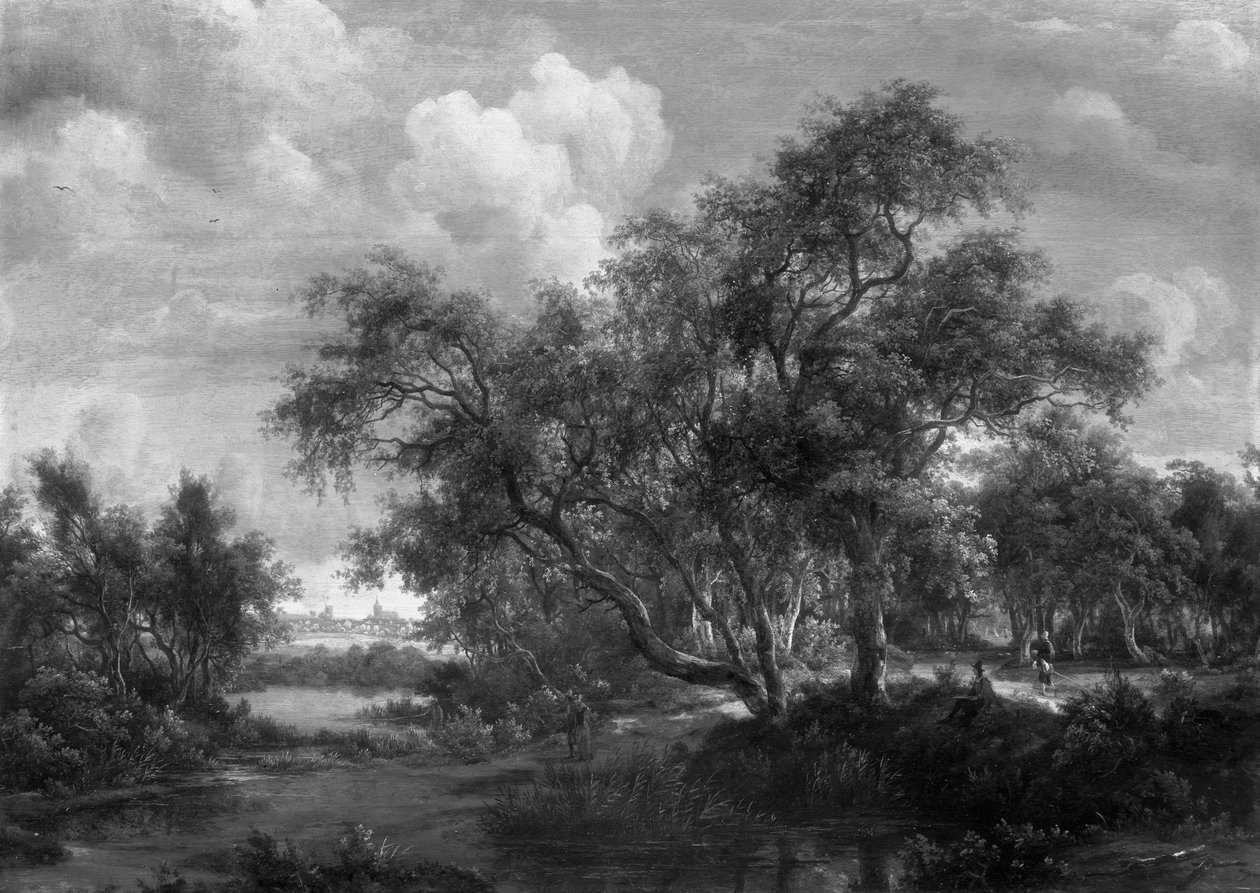 Paesaggio boscoso da Meindert Hobbema