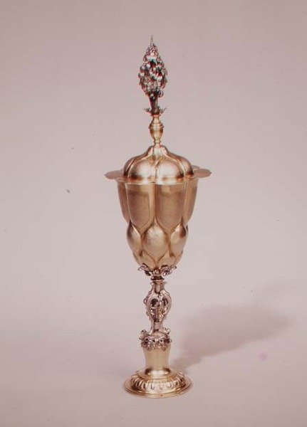 Coppa lobata con coperchio, Augusta, c.1600 da Melchior Bayer