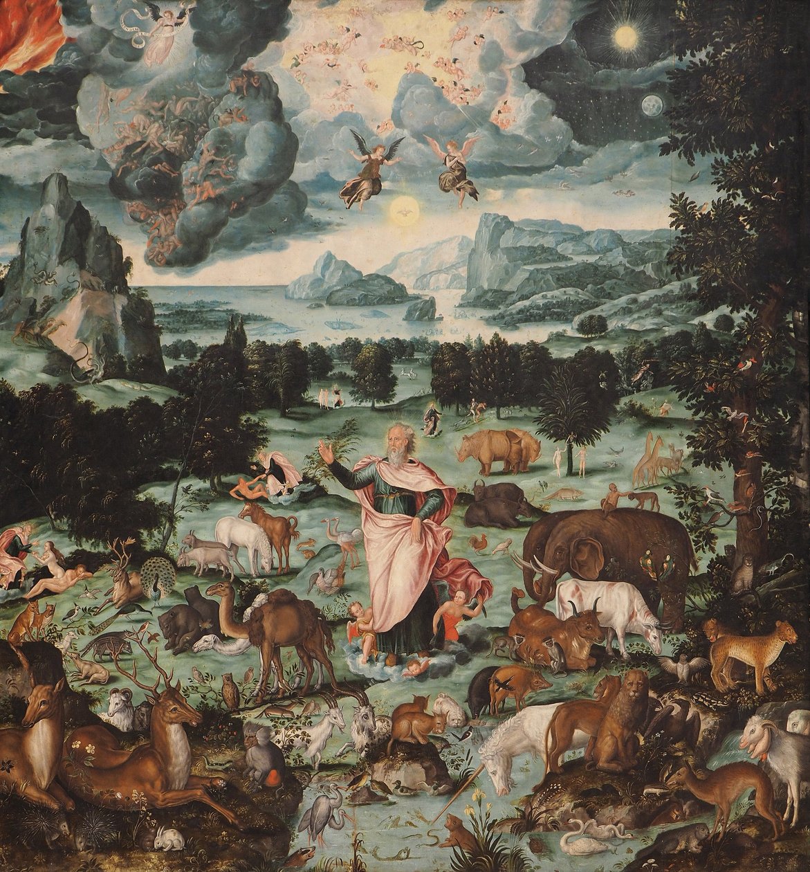 La creazione del mondo, 1575 da Melchior Bocksberger