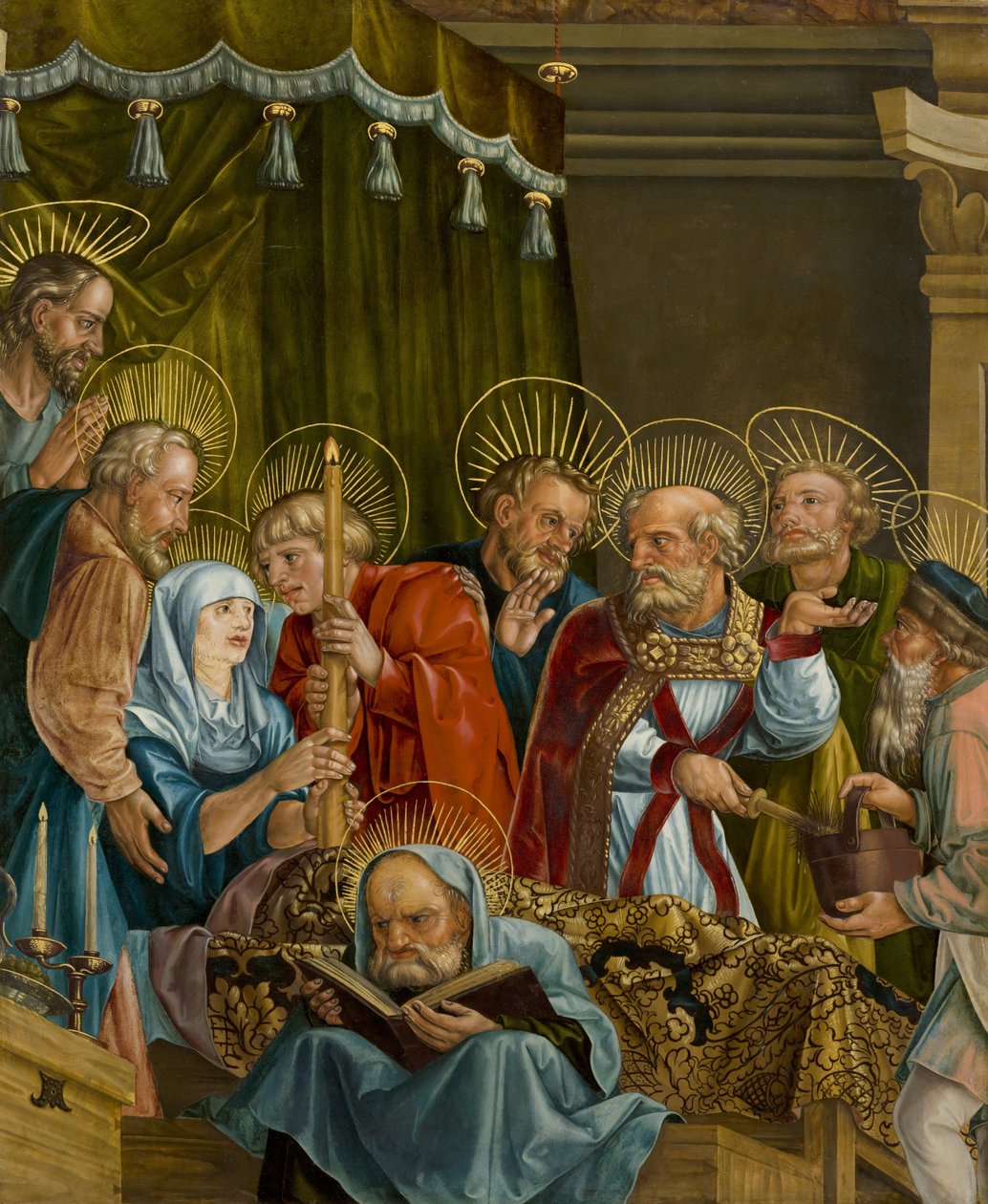 Tedesco: Der Tod der Maria Il letto di morte di Maria da Melchior Feselen