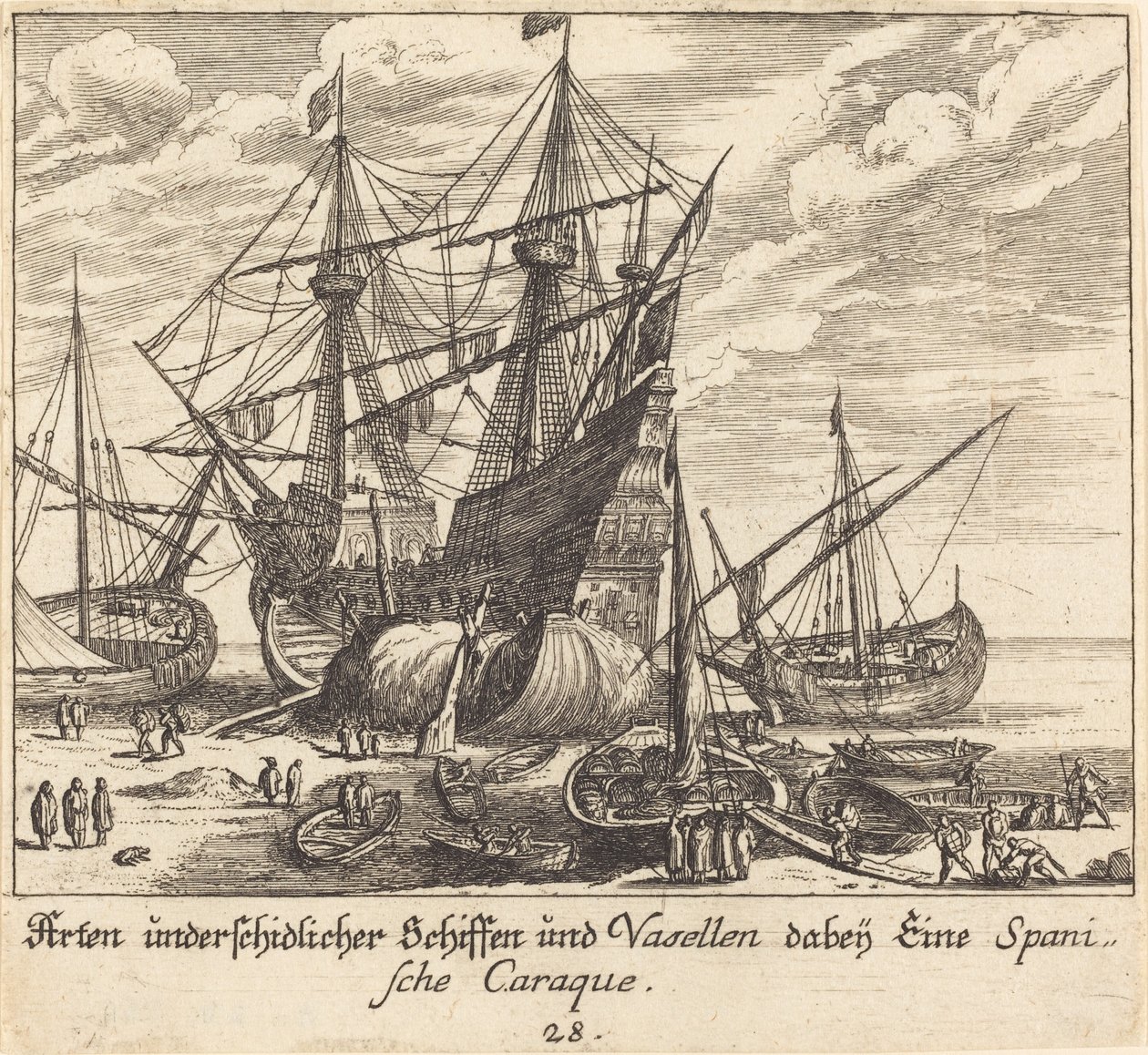 Navi da Melchior Küsel after Johann Wilhelm Baur