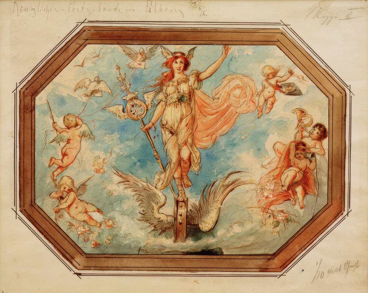 Allegoria del servizio postale da Melchior Lechter