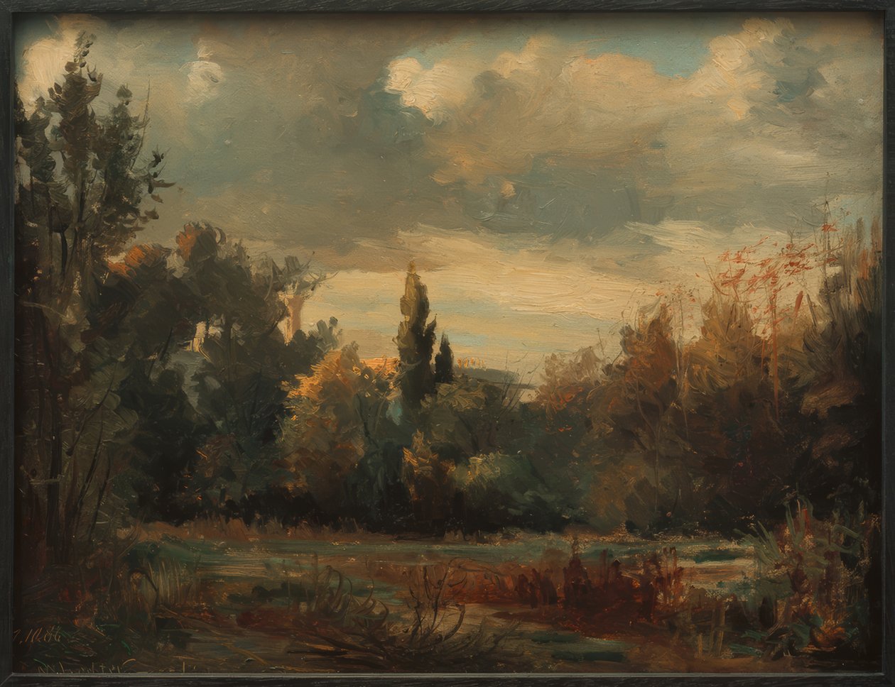 Paesaggio del parco di Berlino da Melchior Lechter