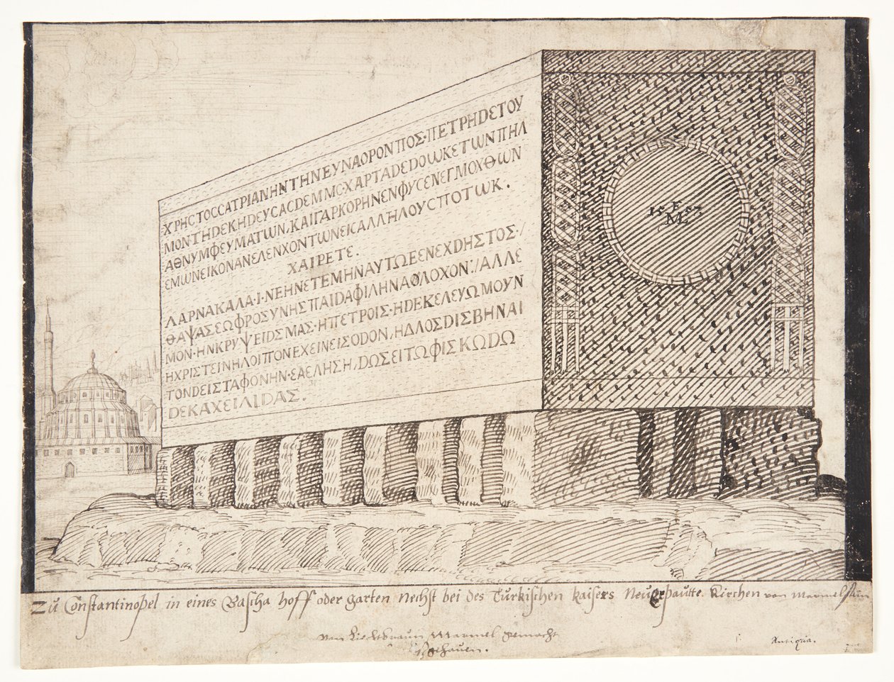 Un sarcofago a Costantinopoli da Melchior Lorck