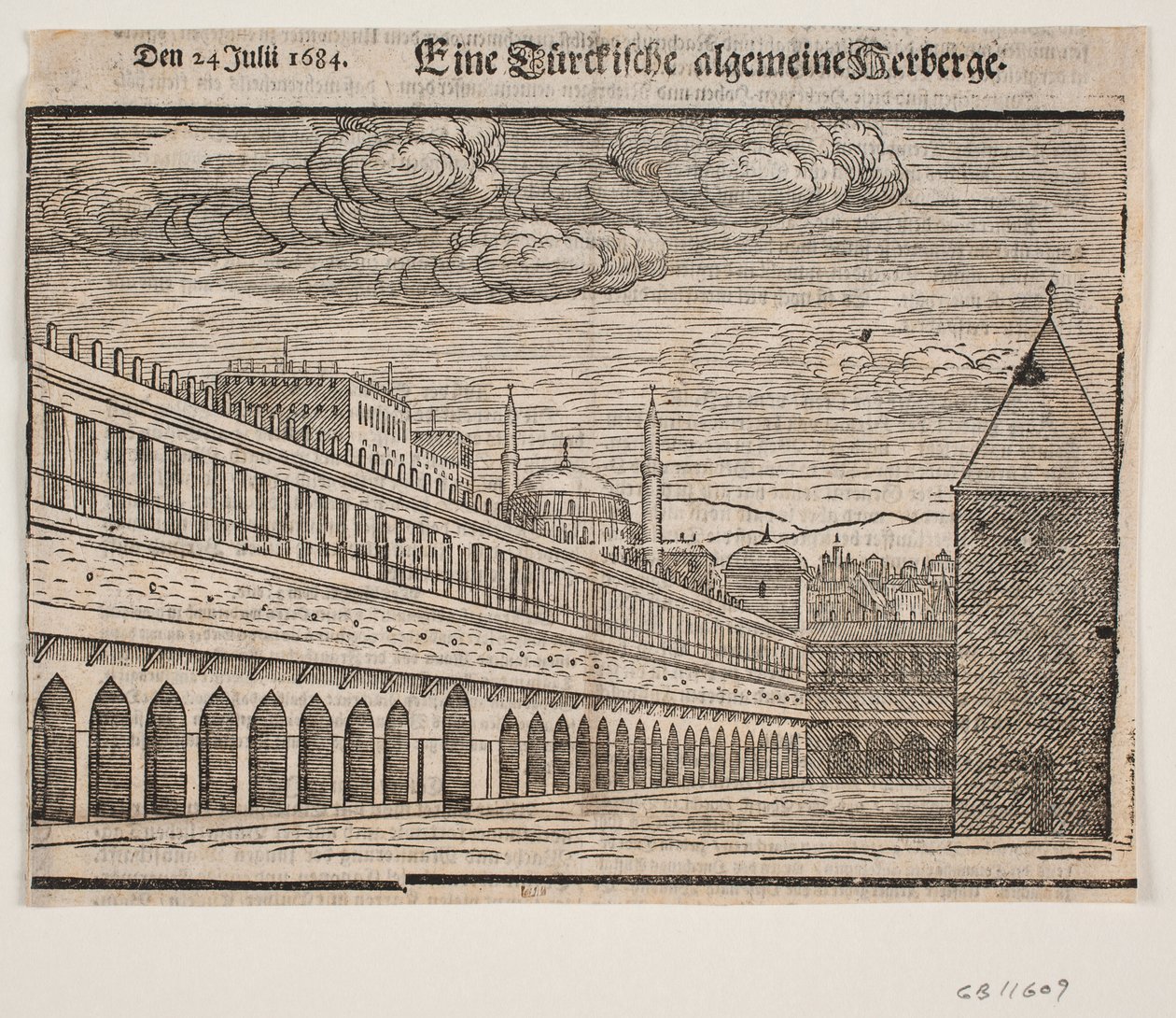 Un caravanserraglio (Han). Metà sinistra da Melchior Lorck