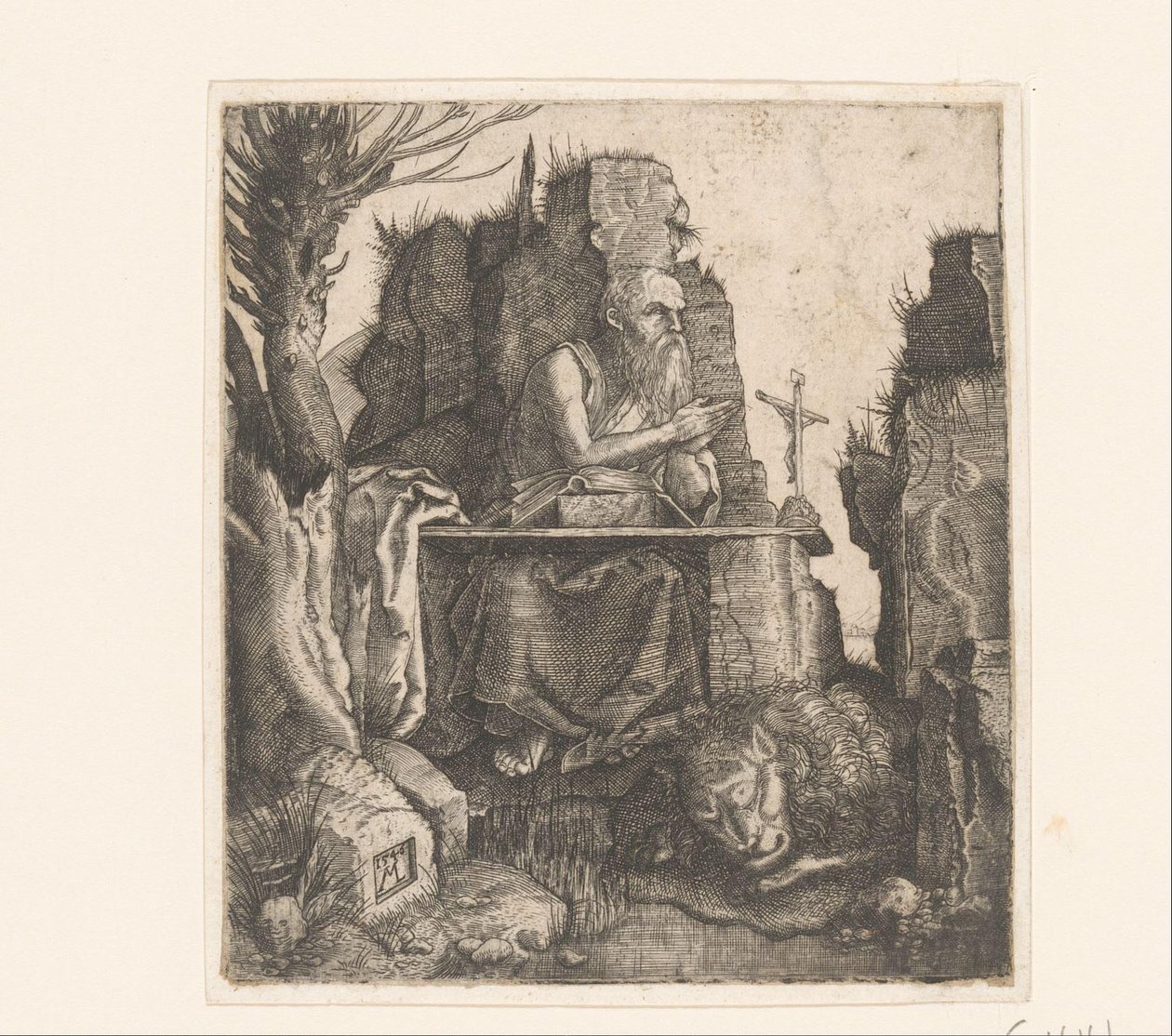 San Girolamo e il leone da Melchior Lorck