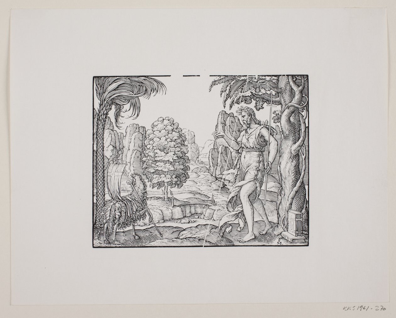 San Giovanni Battista nel deserto da Melchior Lorck