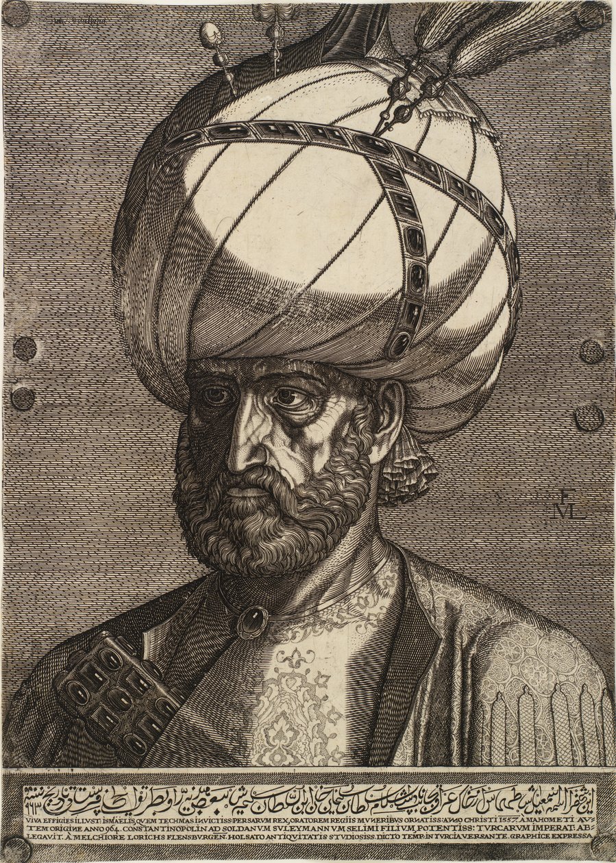 Principe Ismaele, inviato persiano da Melchior Lorck