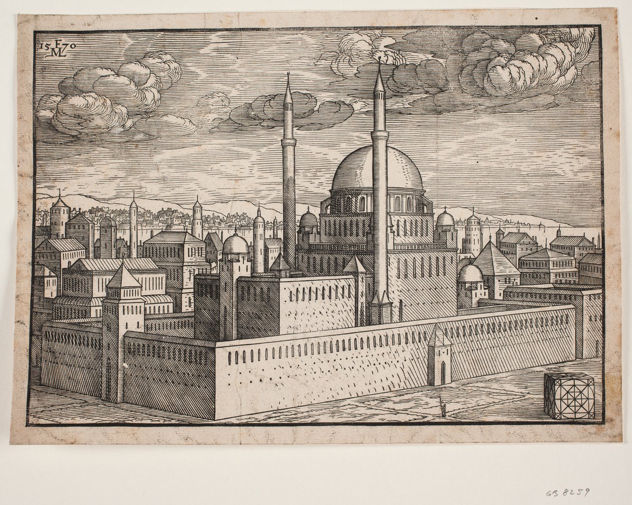Probabilmente la Moschea di Selim I da Melchior Lorck