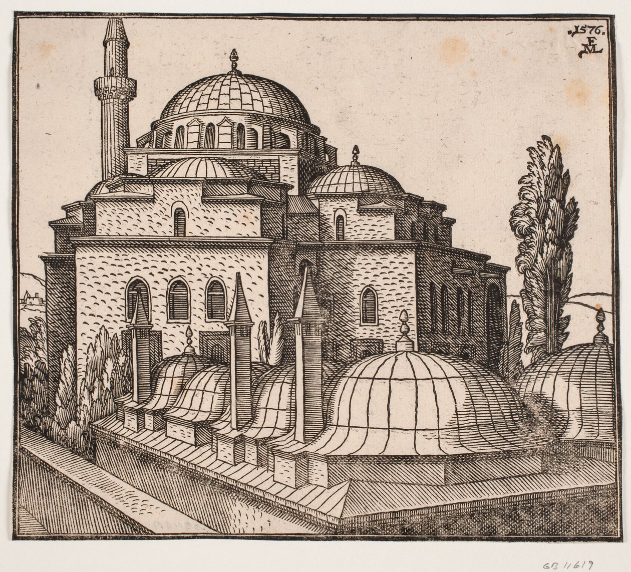La moschea di Atik Ali Pasha a Istanbul da Melchior Lorck