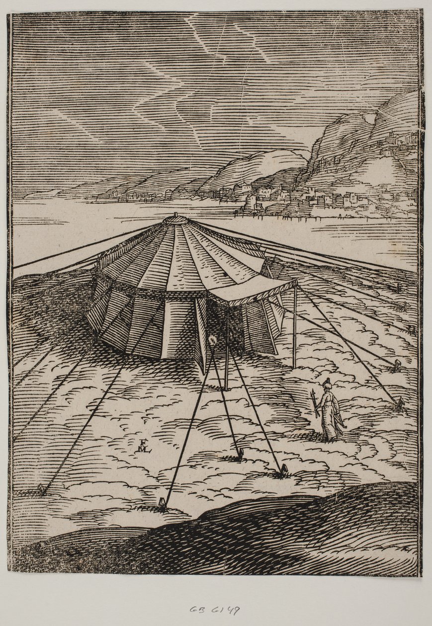 Tenda militare turca da Melchior Lorck