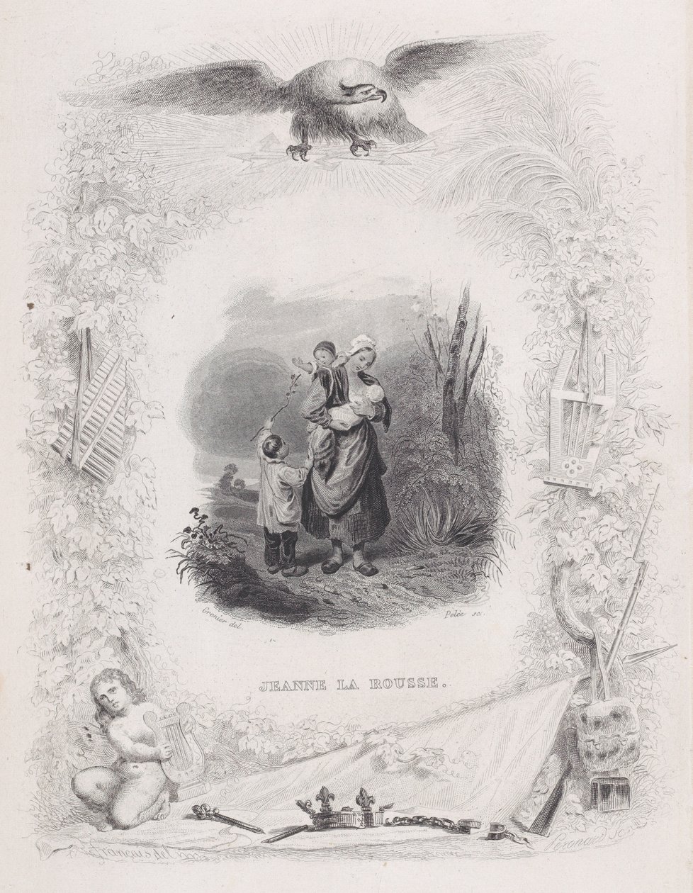 Jeanne la Rossa, da Le canzoni di Béranger, 1829 da Melchior Peronard