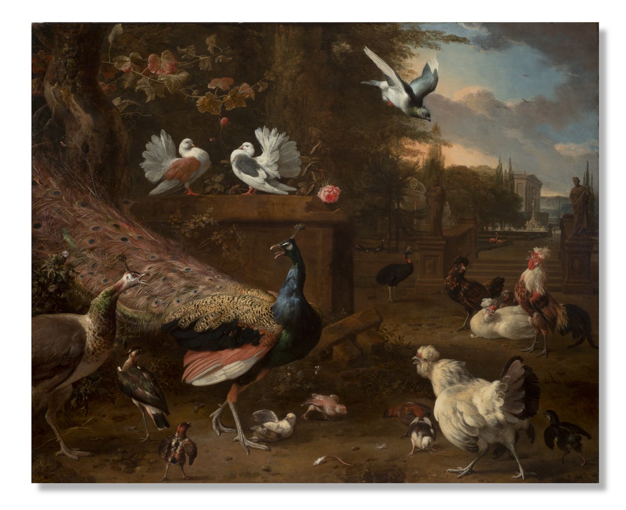 Menagerie, c.1680 da Melchior de Hondecoeter
