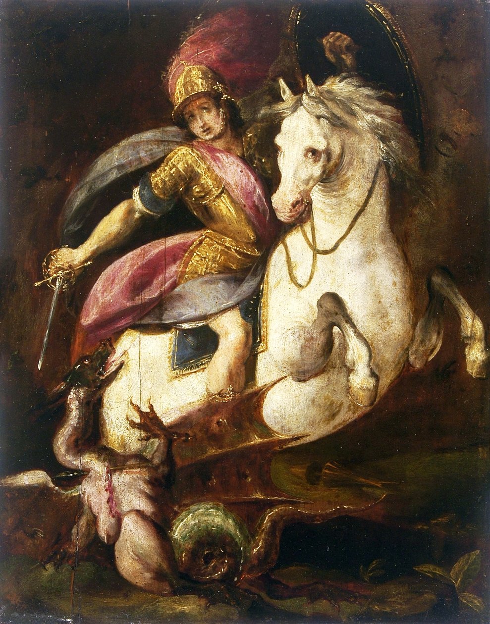 San Giorgio e il drago. da Melchiorre Gherardini