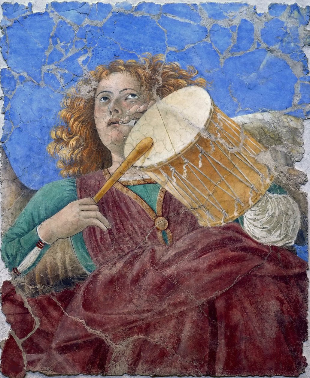 Angelo musicista di Melozzo da Forlì, c.1480 (affresco) da Melozzo da Forli