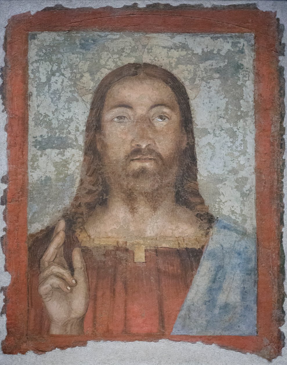 Salvator mundi, c.1476-80 (dettaglio) da Melozzo da Forli