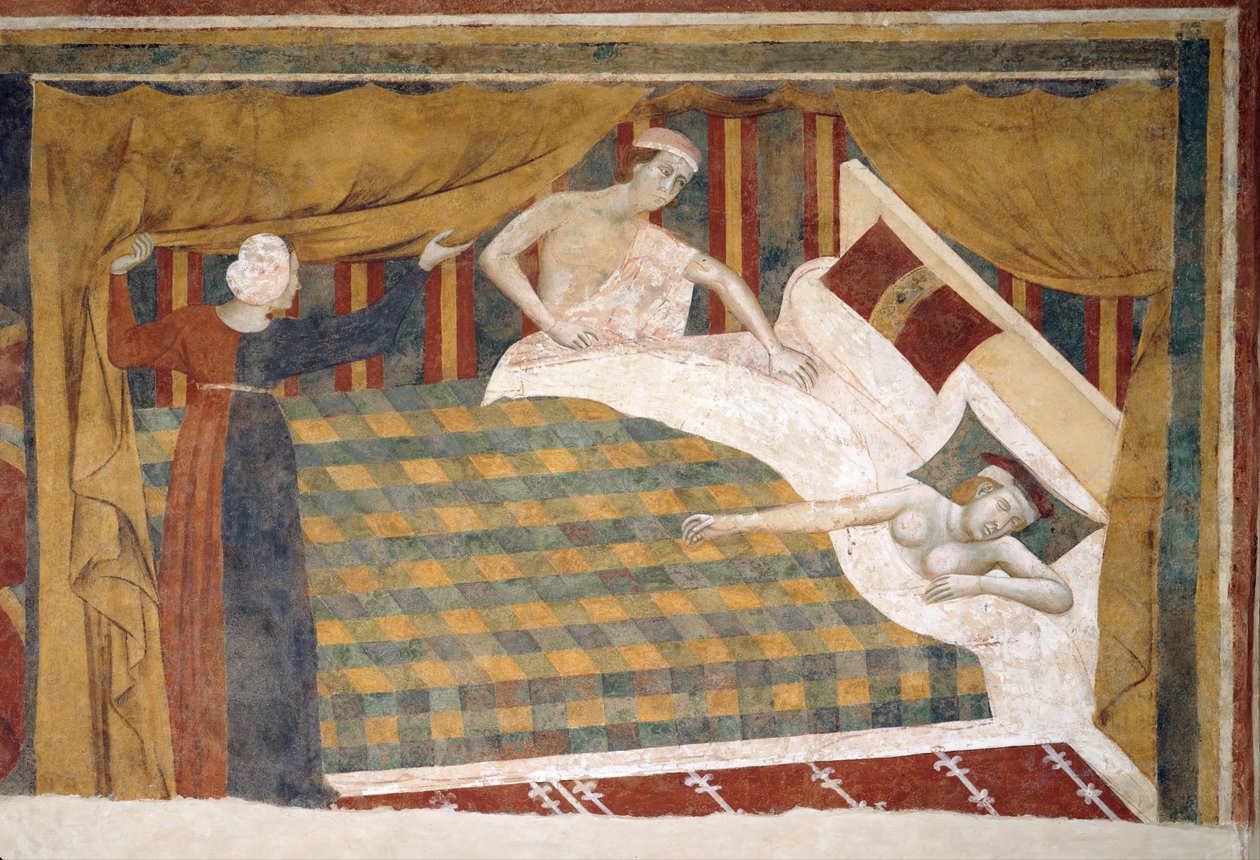 Scena di vita coniugale, ca 1306 da Memmo di Filippuccio