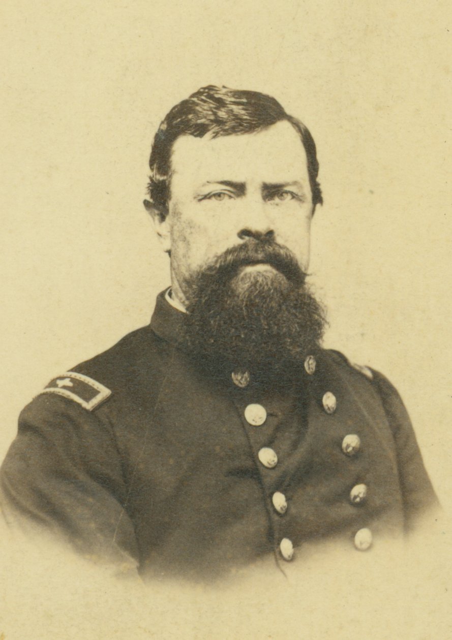 Ritratto busto di un uomo in uniforme da Memphis J.W. Taft