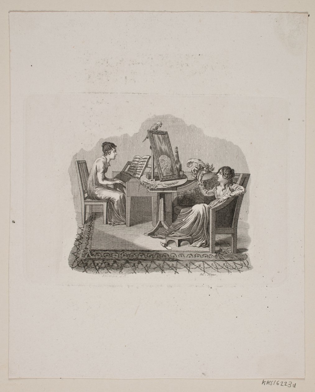 Scena con due donne da Meno Haas