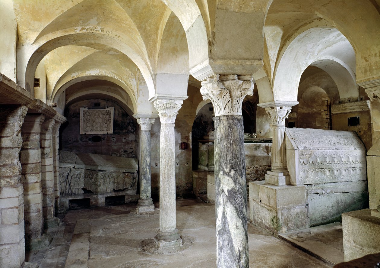 Veduta della Cripta di San Paolo, c.634 d.C. da Merovingian