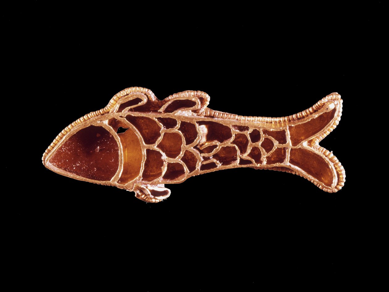 Fibula (Francia) del VI secolo. Museo di Saint-Germain en Laye da Merovingian Merovingian