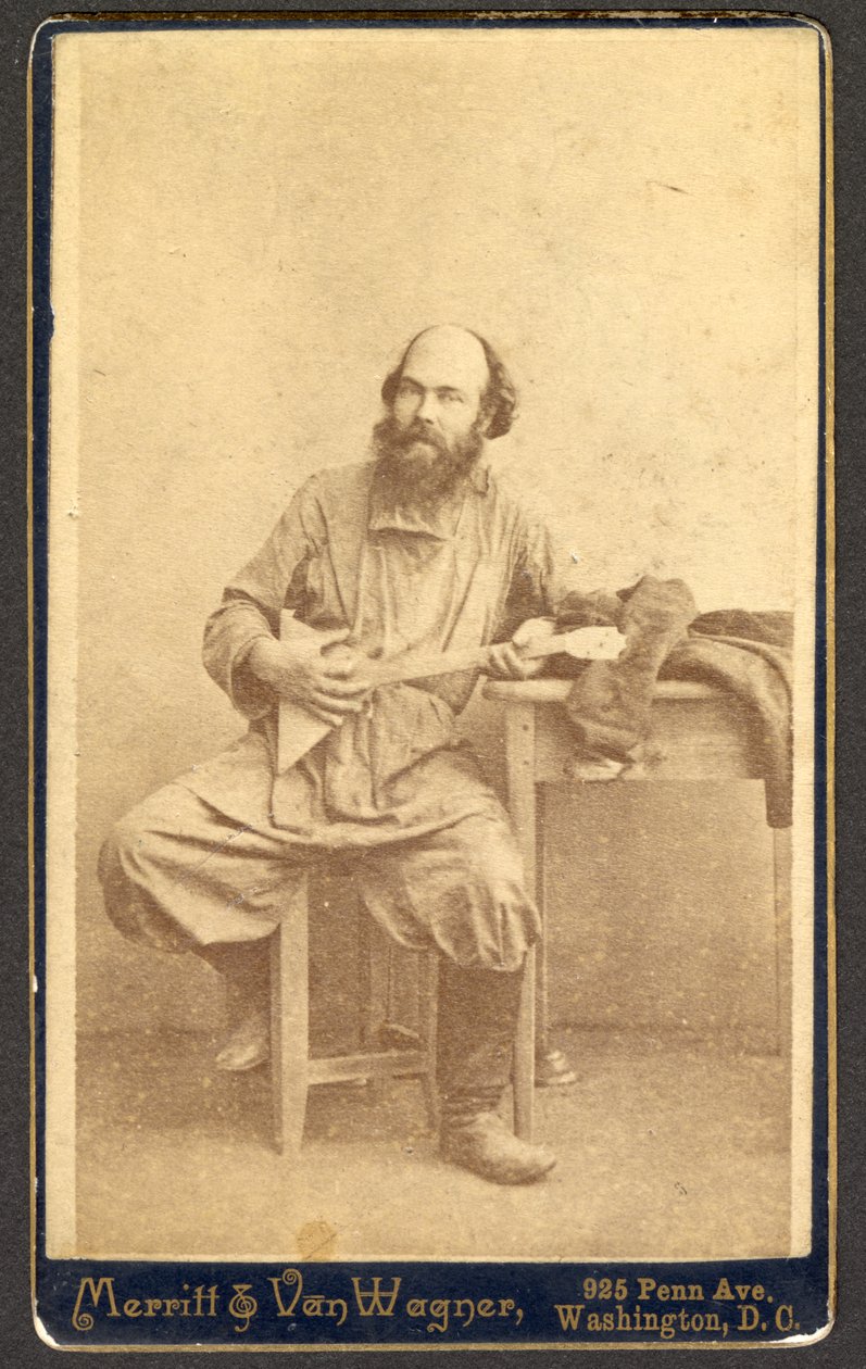 Ritratto di Uomo Non Identificato con Balalaika da Merritt and Van Wagner