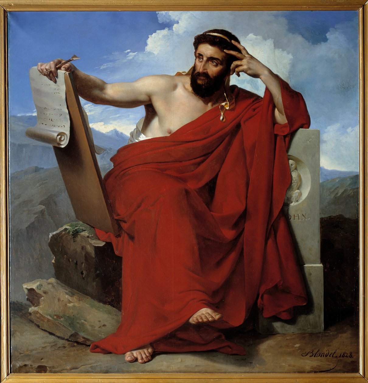 Ritratto di Solone, legislatore e poeta di Atene da Merry Joseph Blondel