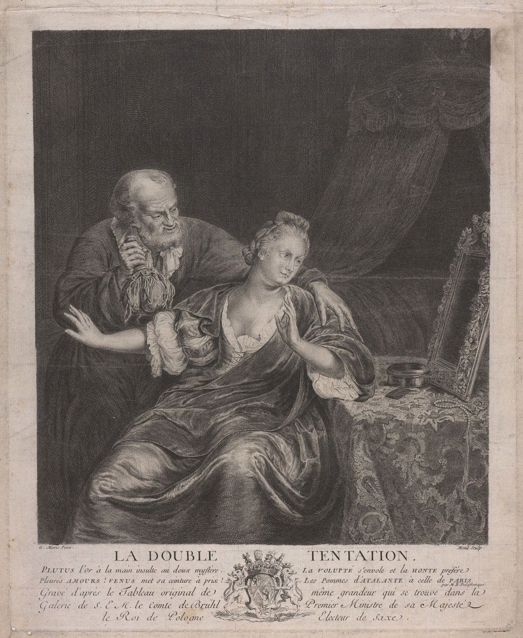 Doppia tentazione, XVIII secolo da Mesnil