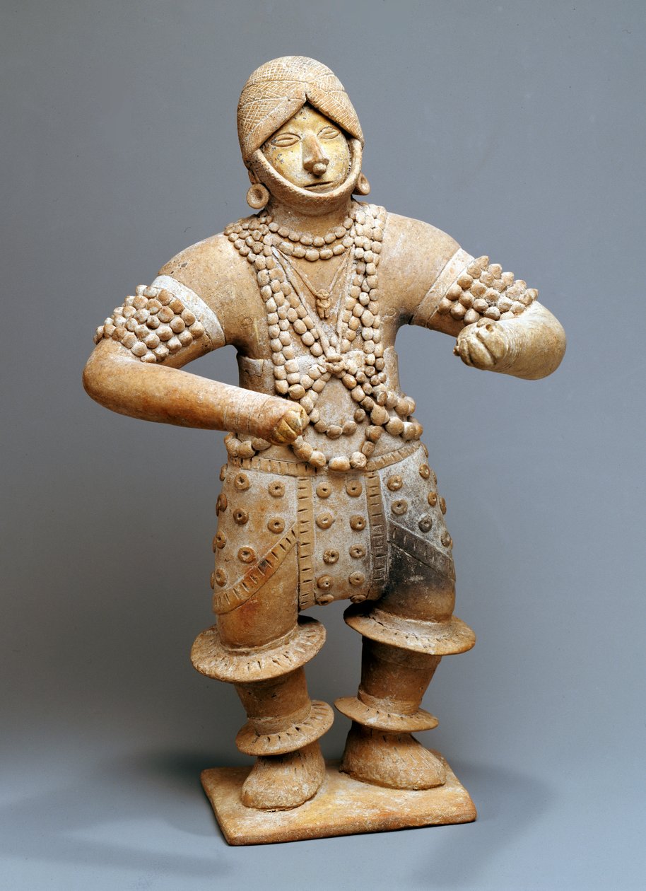 Danzatore con abito rituale, Colima o Jalisco da Mesoamerican