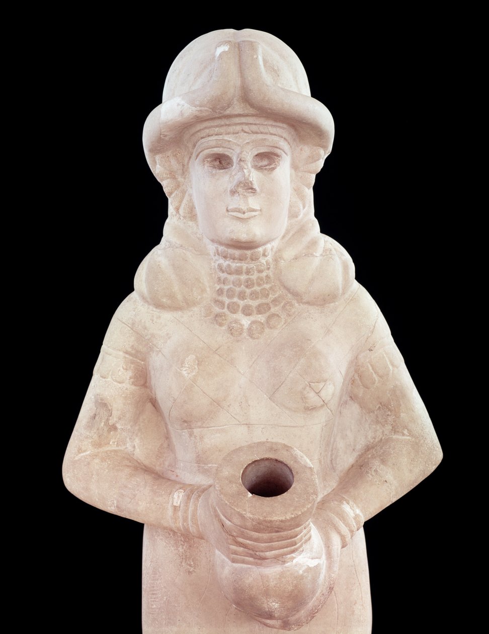Dea della fertilità, da Mari, Medio Eufrate (dettaglio) da Mesopotamian