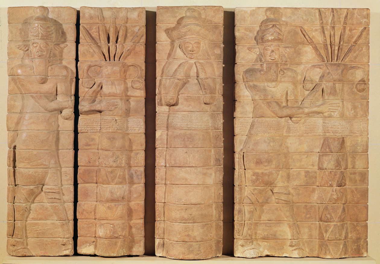 Sezione di un muro con iscrizioni di Kutir-Nahhunte e Shilak-Inshushinak, da Susa, c.1150 a.C. da Mesopotamian