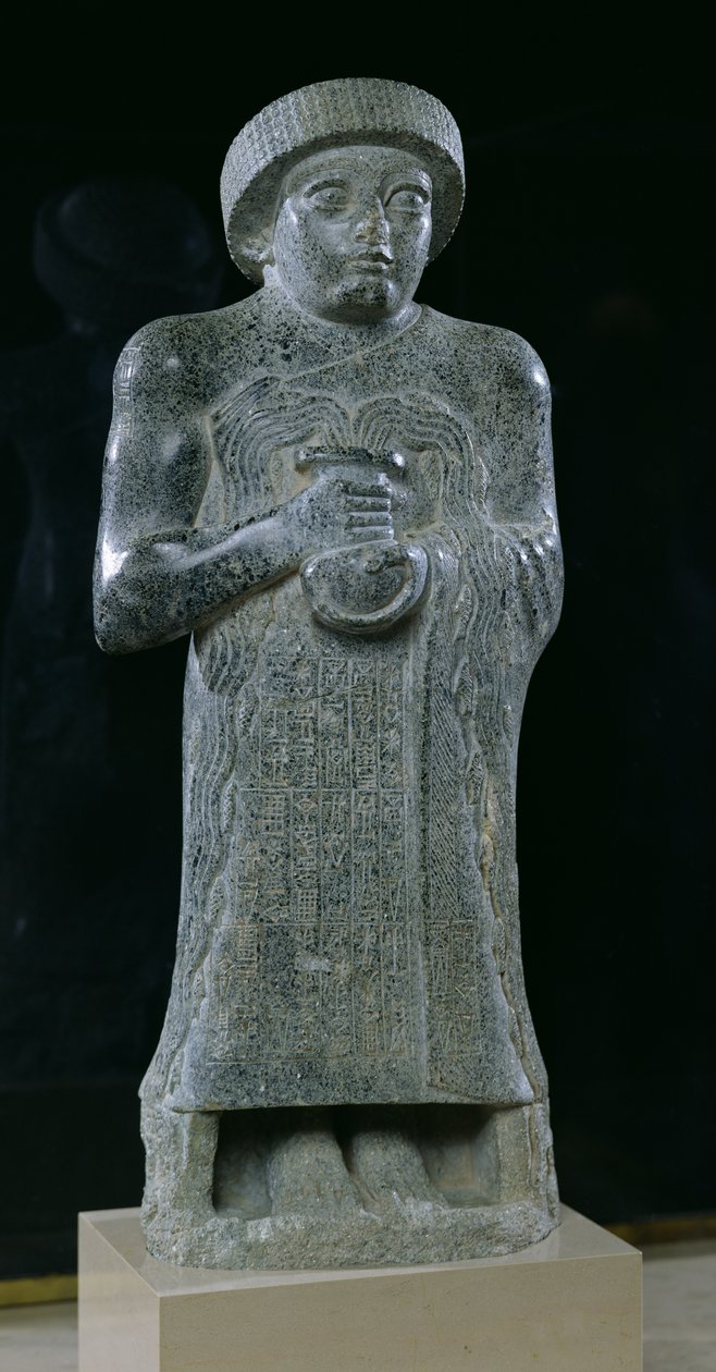 Statua del Principe Gudea, c.2150 a.C. da Mesopotamian