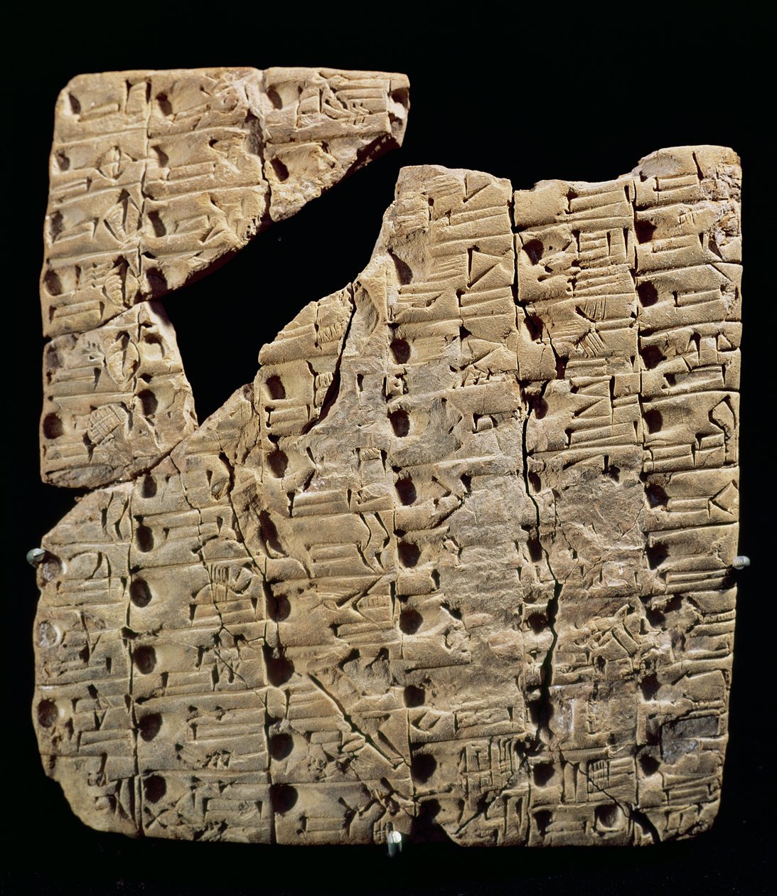 Tavoletta con scrittura cuneiforme, da Uruk, c.3200 a.C.
