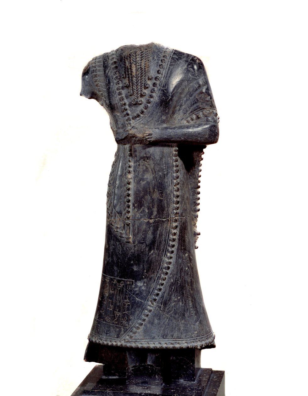 Mesopotamia: statuetta acefala in steatite di Idi-Ilum da Mesopotamian