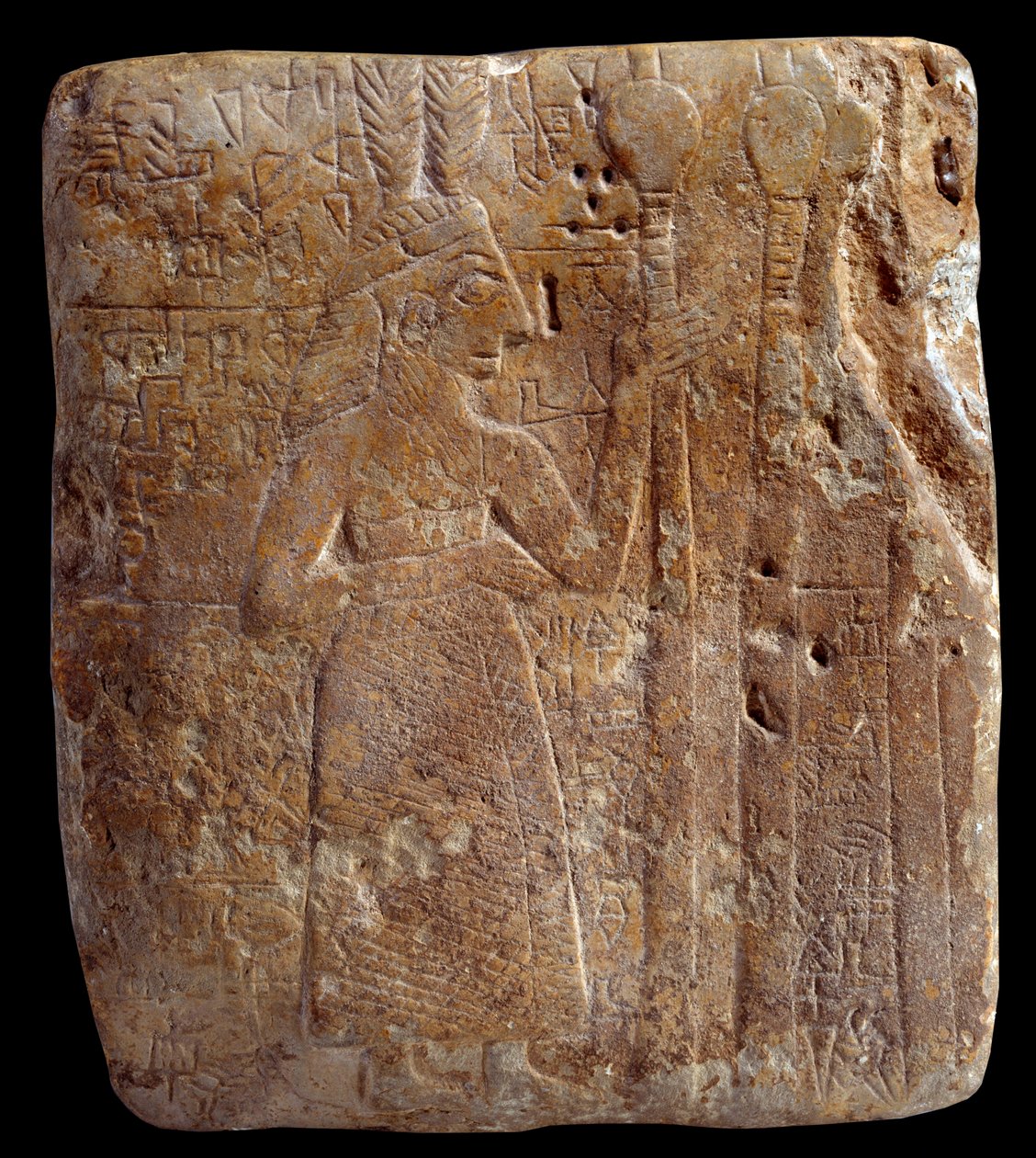 Mesopotamia. Arte Sumera: personaggio con piume (circa 2700 a.C.). Parigi, Museo del Louvre da Mesopotamian Mesopotamian