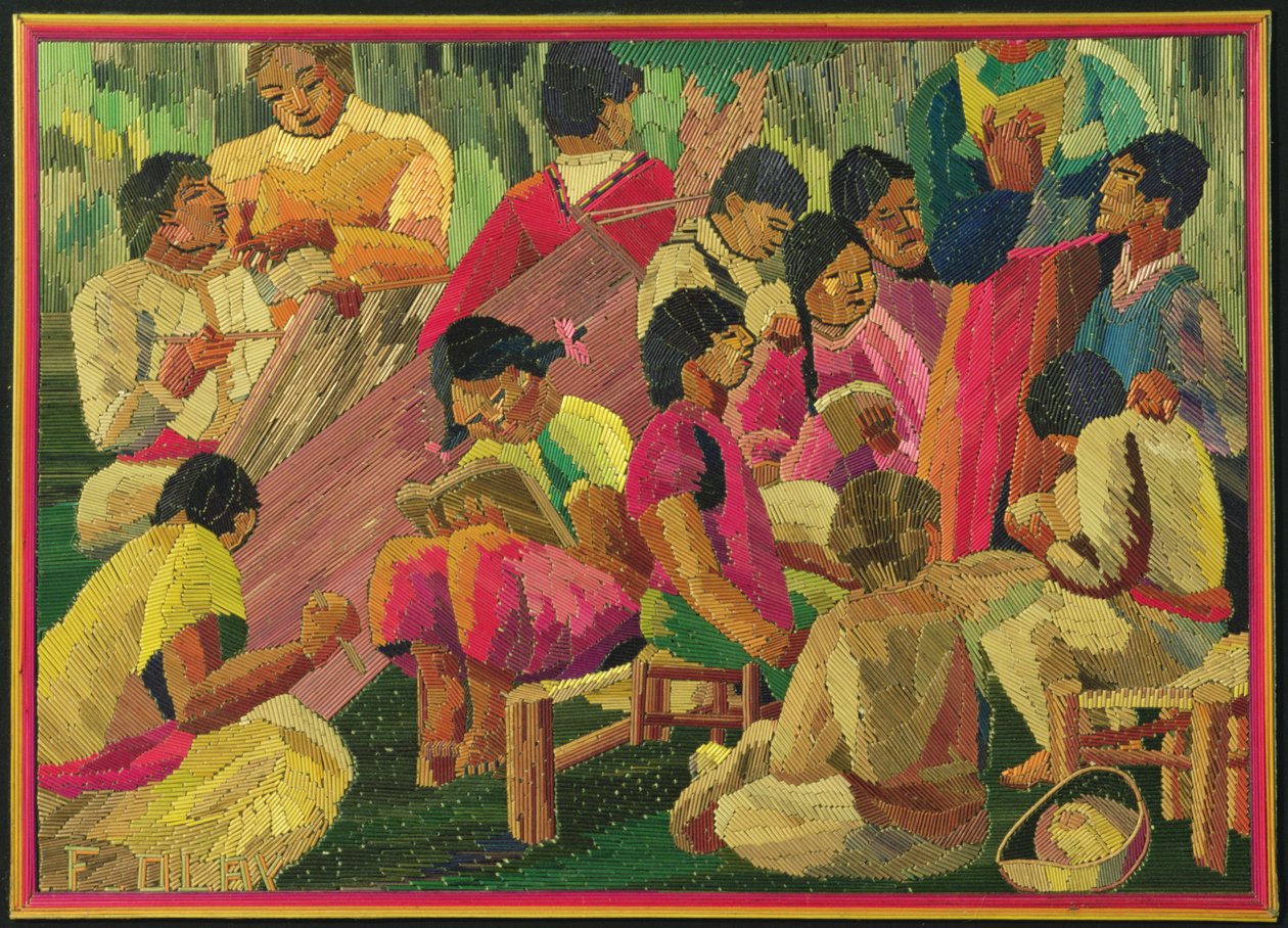 Scena di un villaggio messicano da Mexican School