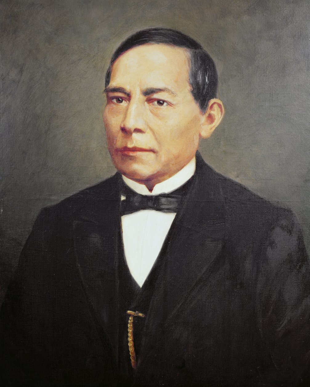 Ritratto di Benito Juarez da Mexican School