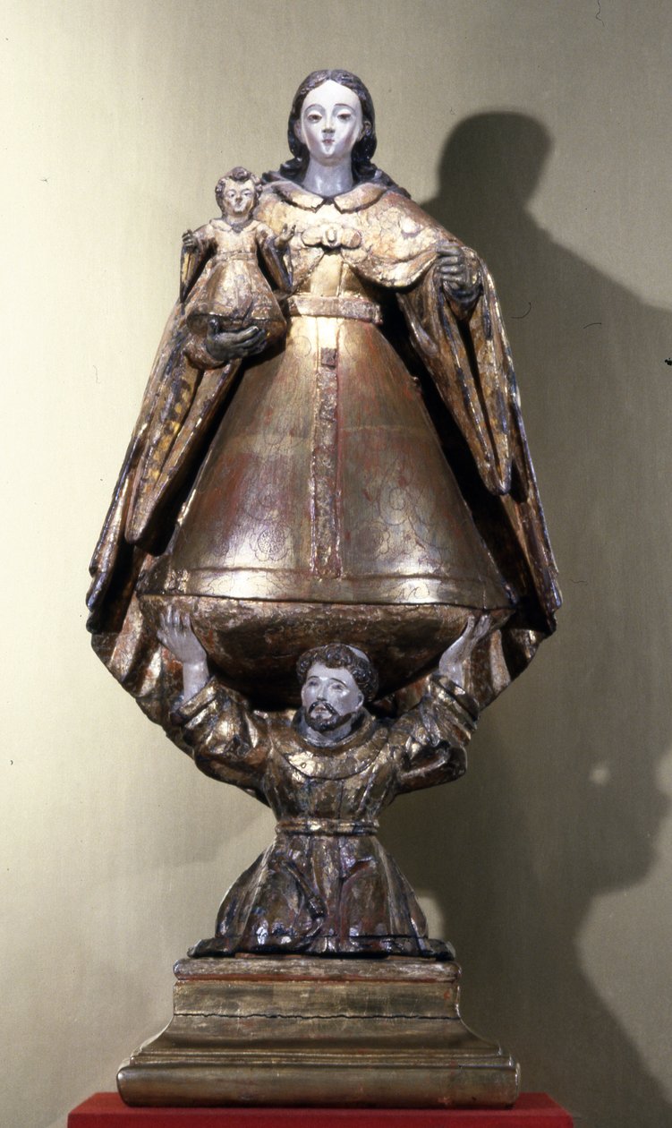 San Francesco che sostiene la Madonna con Bambino da Mexican School