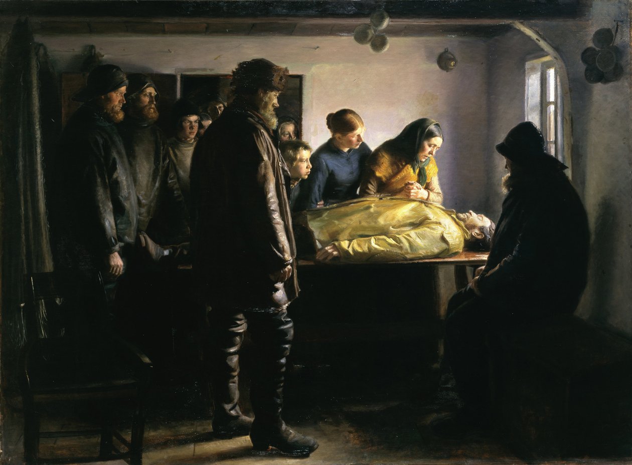 Il pescatore annegato da Michael Peter Ancher