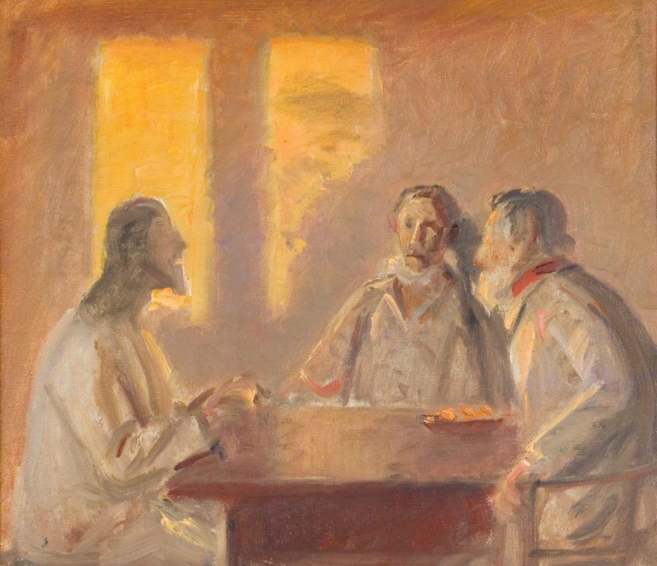 Cristo a Emmaus da Michael Peter Ancher