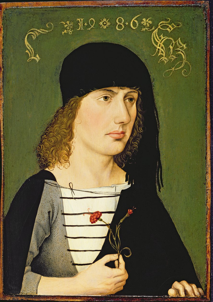 Un giovane uomo, 1486 da Michael Wolgemut or Wolgemuth