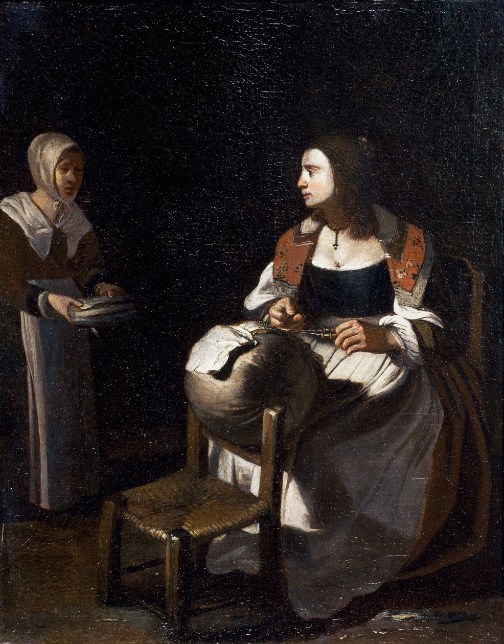 La merlettaia da Michael (attr. to) Sweerts