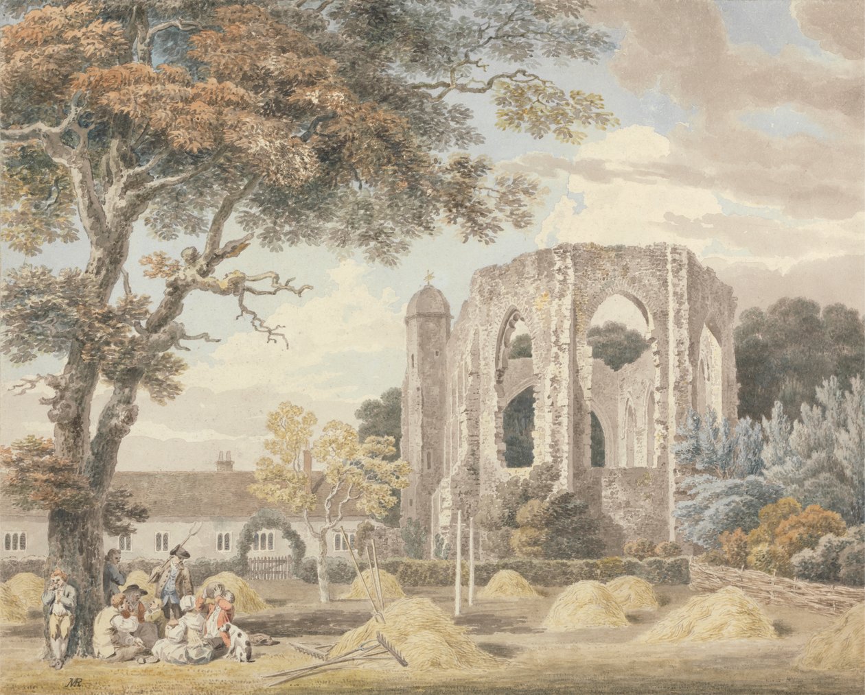 La cappella del monastero dei Greyfriars, Winchester da Michael Angelo Rooker