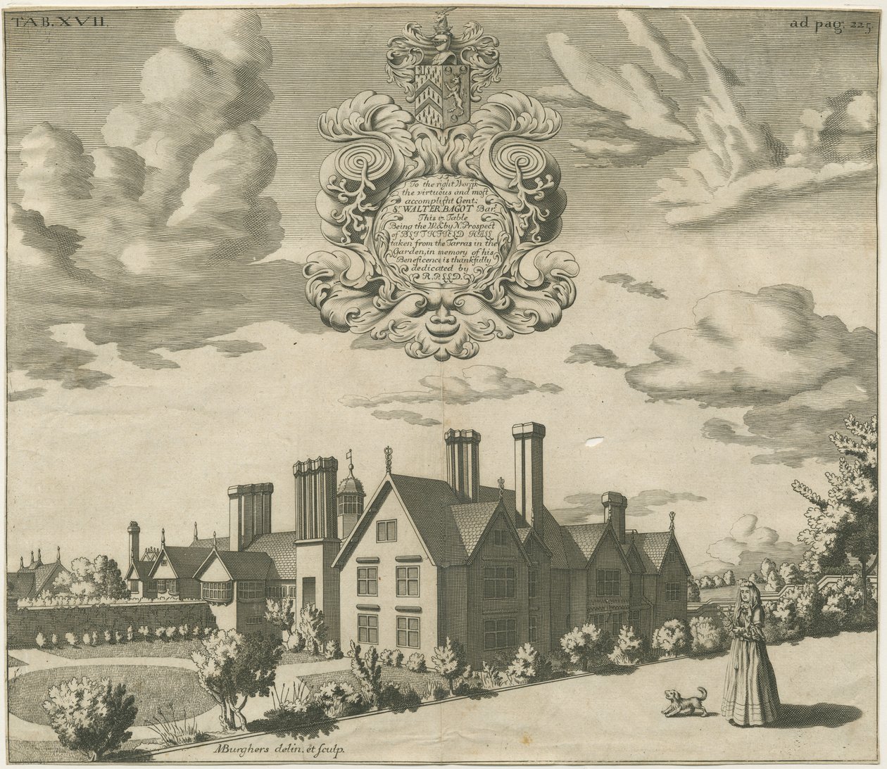 Blithfield Hall da Michael Burghers