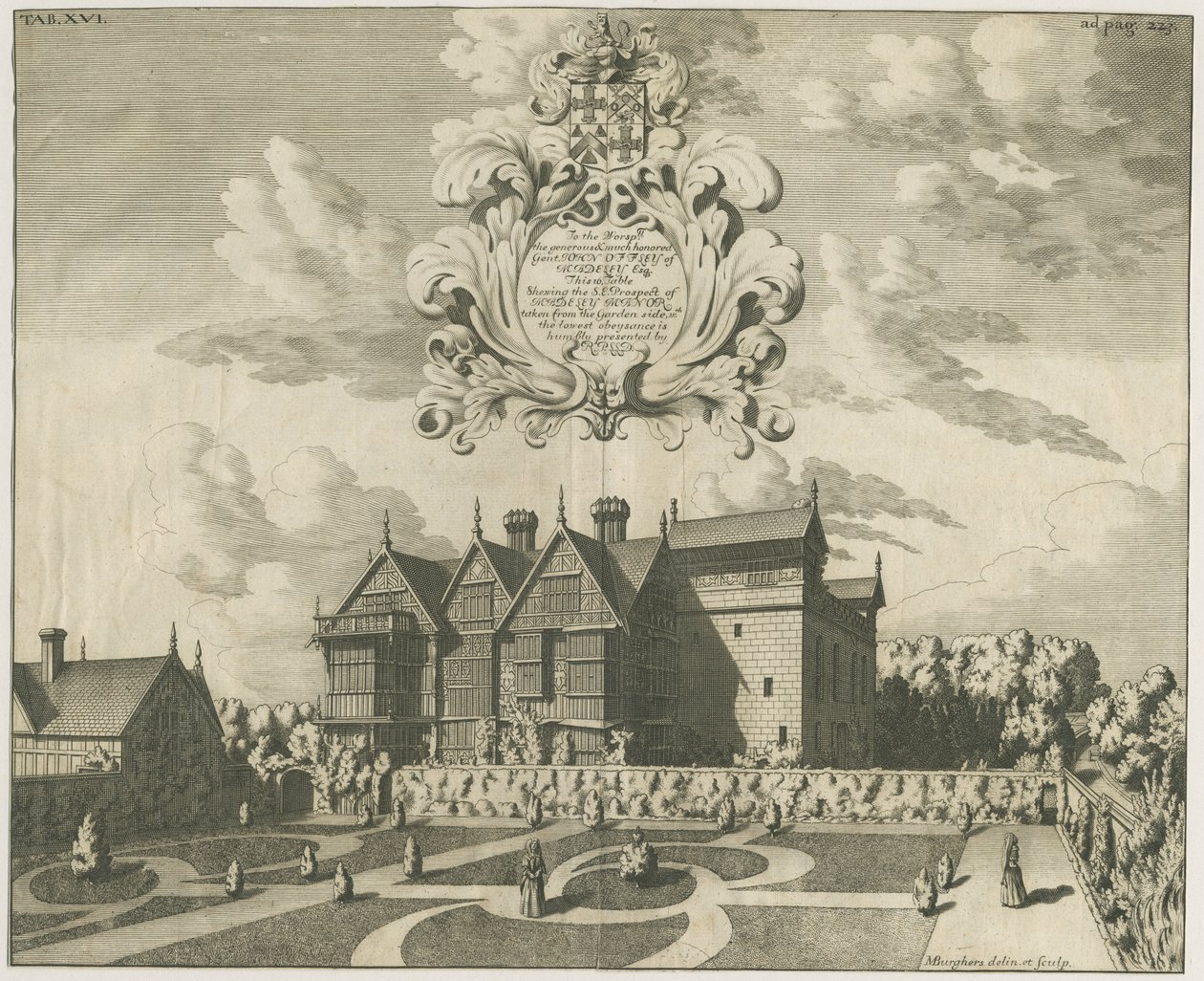 Madeley Manor House da Michael Burghers