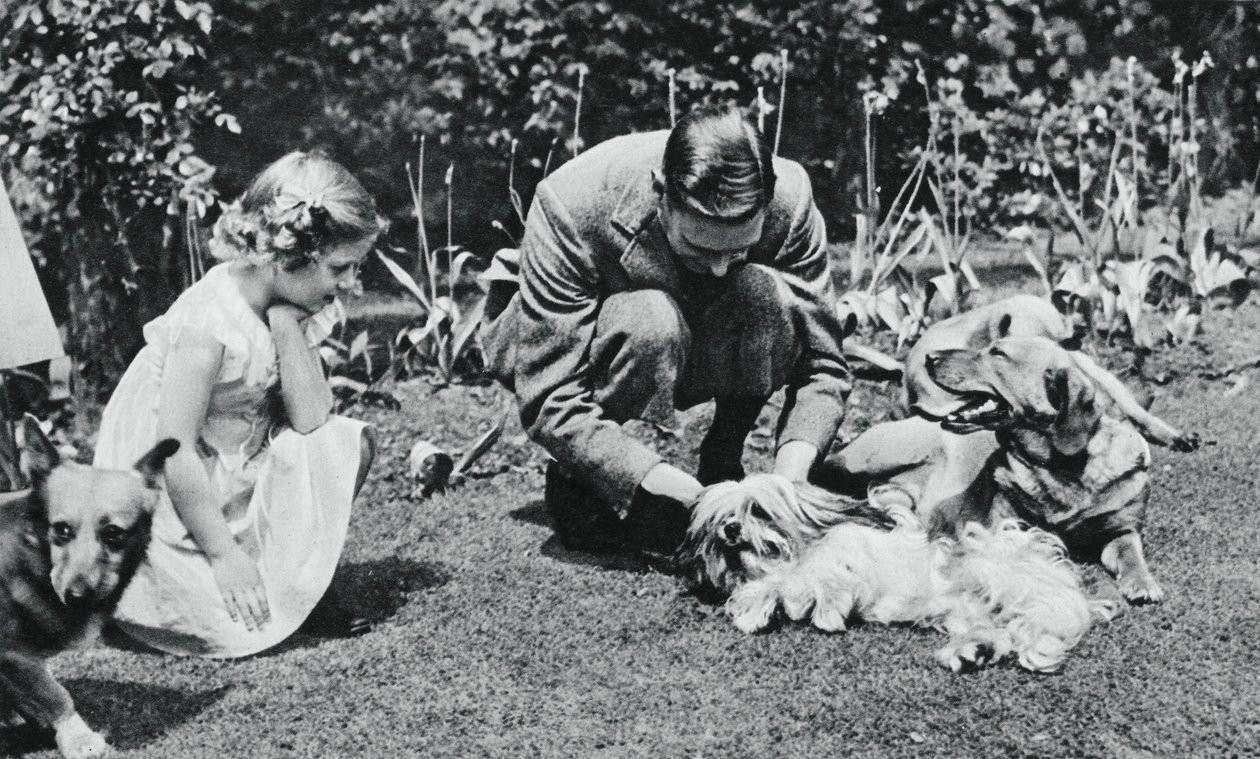 Re Giorgio VI e la Principessa Margaret Rose, 1937 da Michael Chance