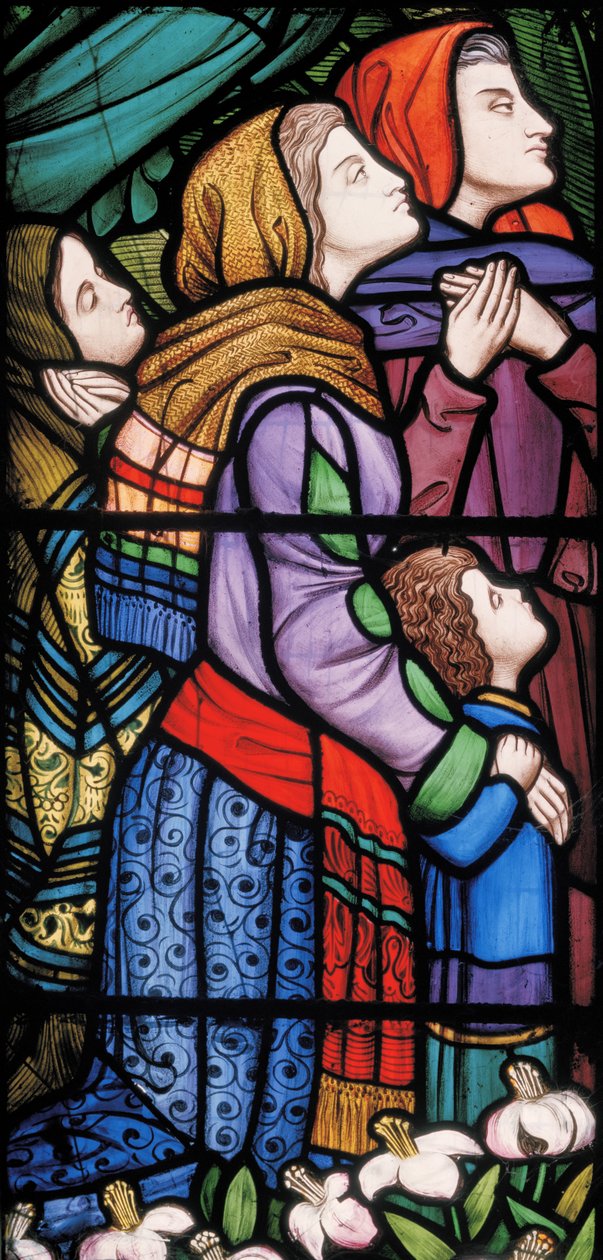 Cristo che Benedice i Bambini (dettaglio) da Michael Frederick Halliday