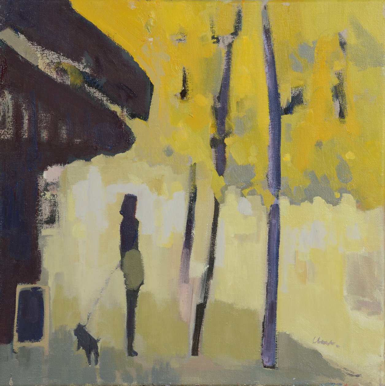 Una passeggiata sulla Senna, 2015 (olio su lino) da Michael G. Clark