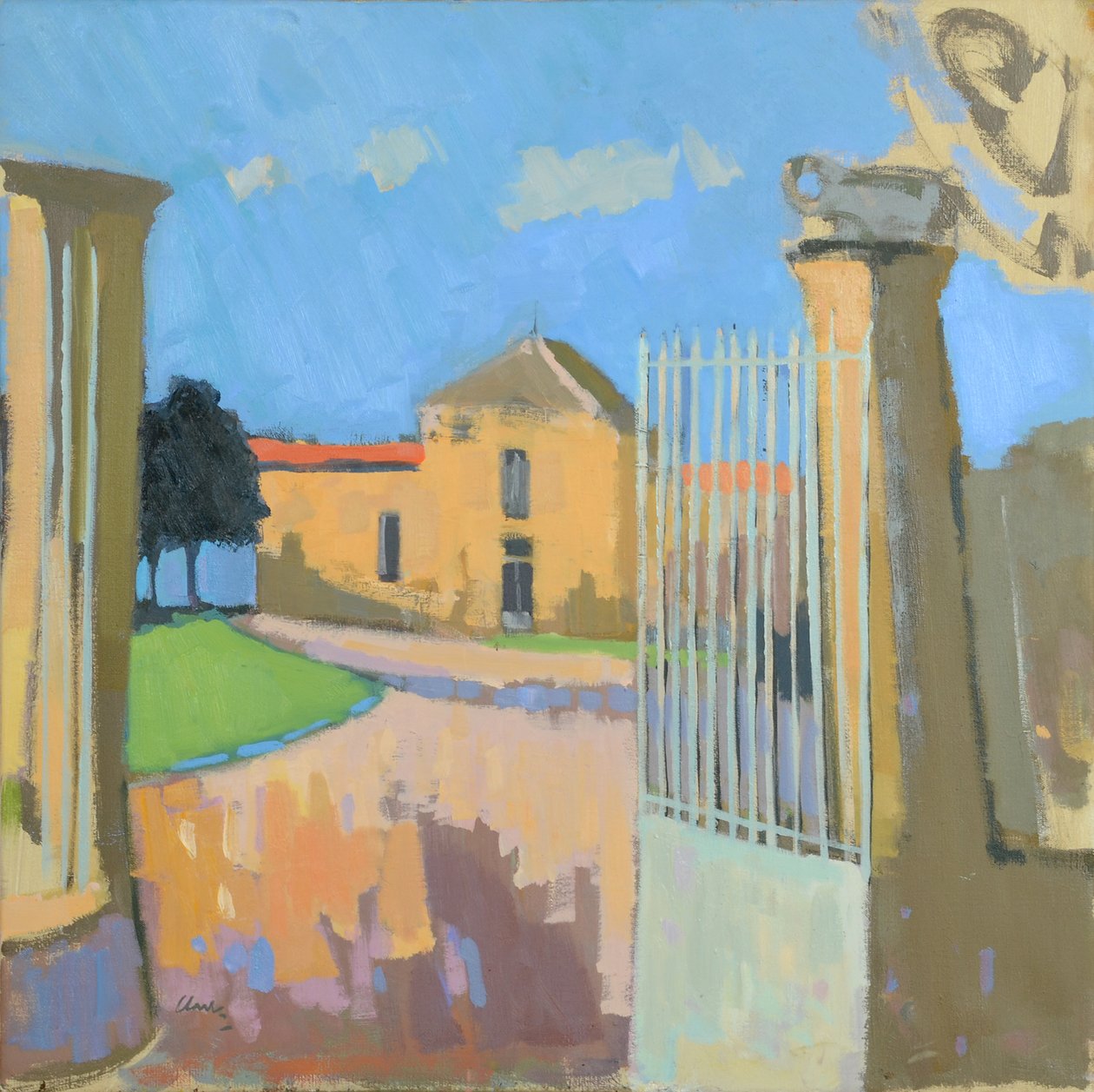 Bages, Francia, 2017 (olio su lino) da Michael G. Clark