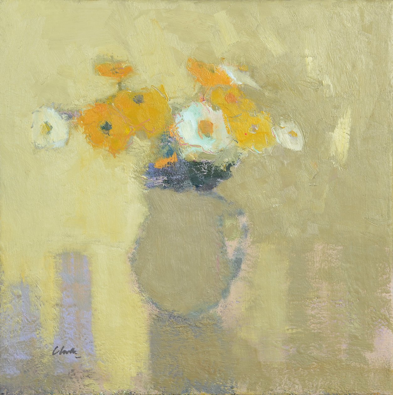 Fiori del giardino murato, 2014 (olio su lino) da Michael G. Clark